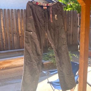 Grey koi scrub pants